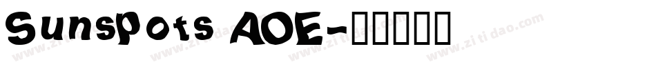 Sunspots AOE字体转换